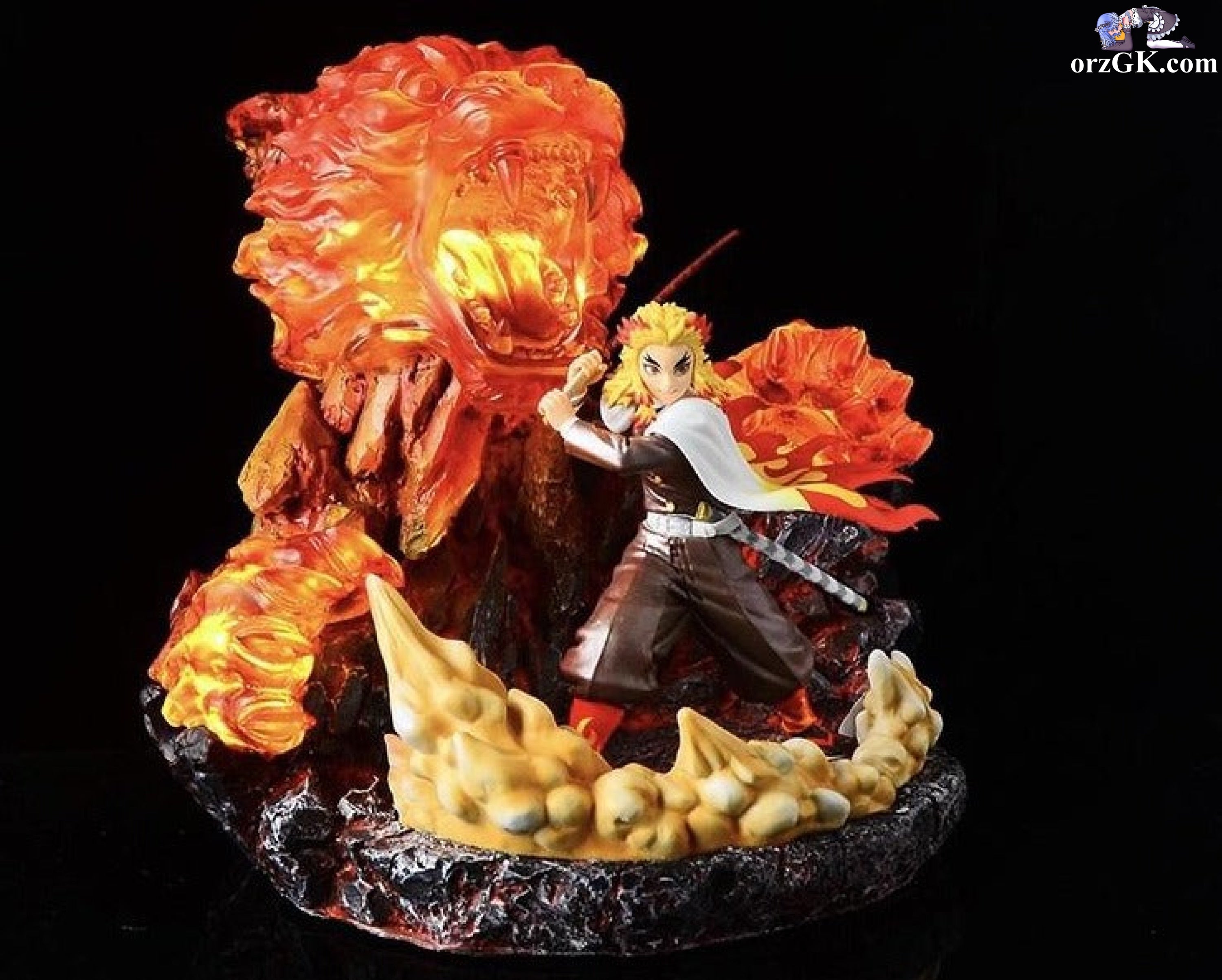 Super Studio - Demon Slayer Rengoku Kyojuro Flame Tiger Effect Base ...