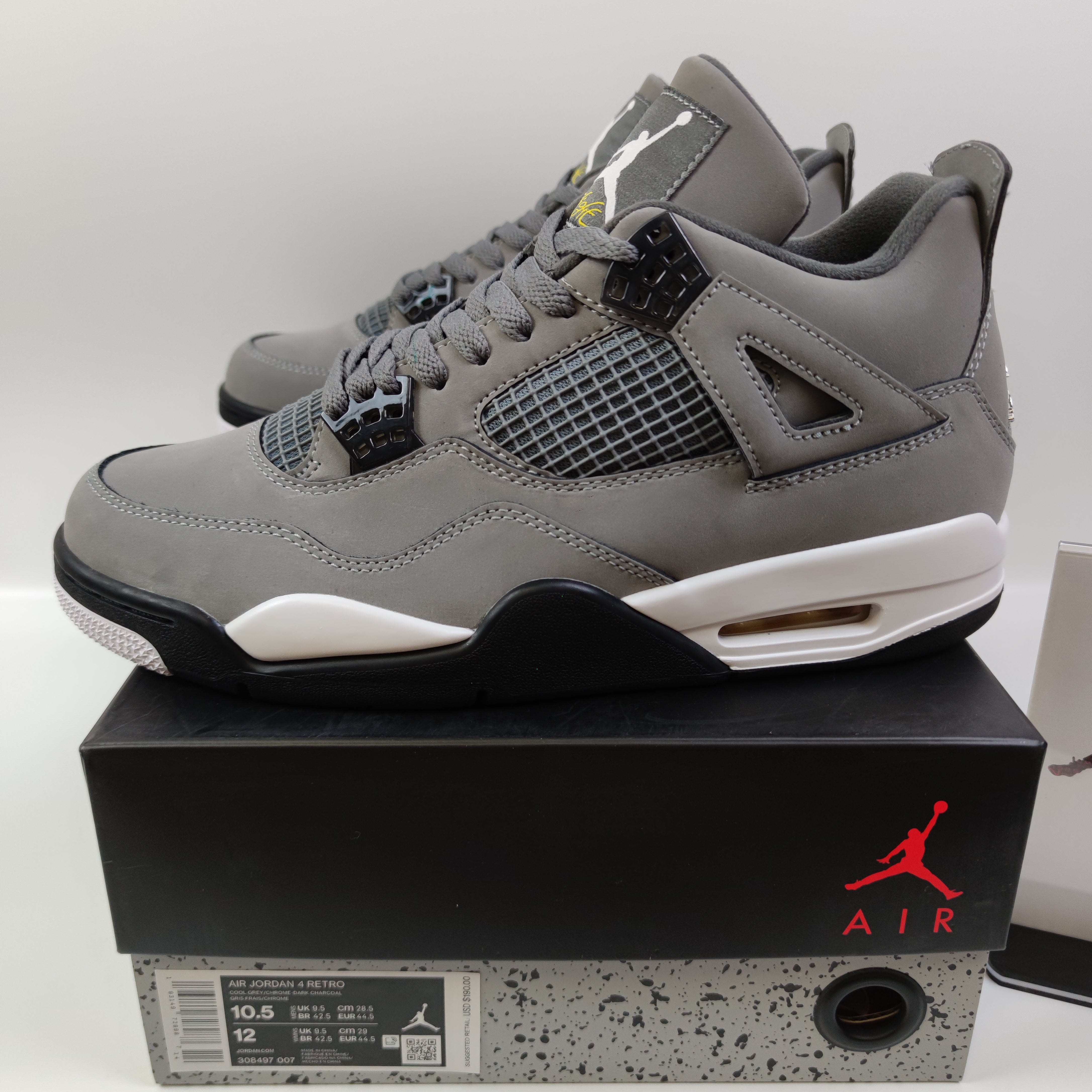 Air Jordan 4 Retro Cool Grey 308497-007 $180.00 - Fashion Sneaker1818