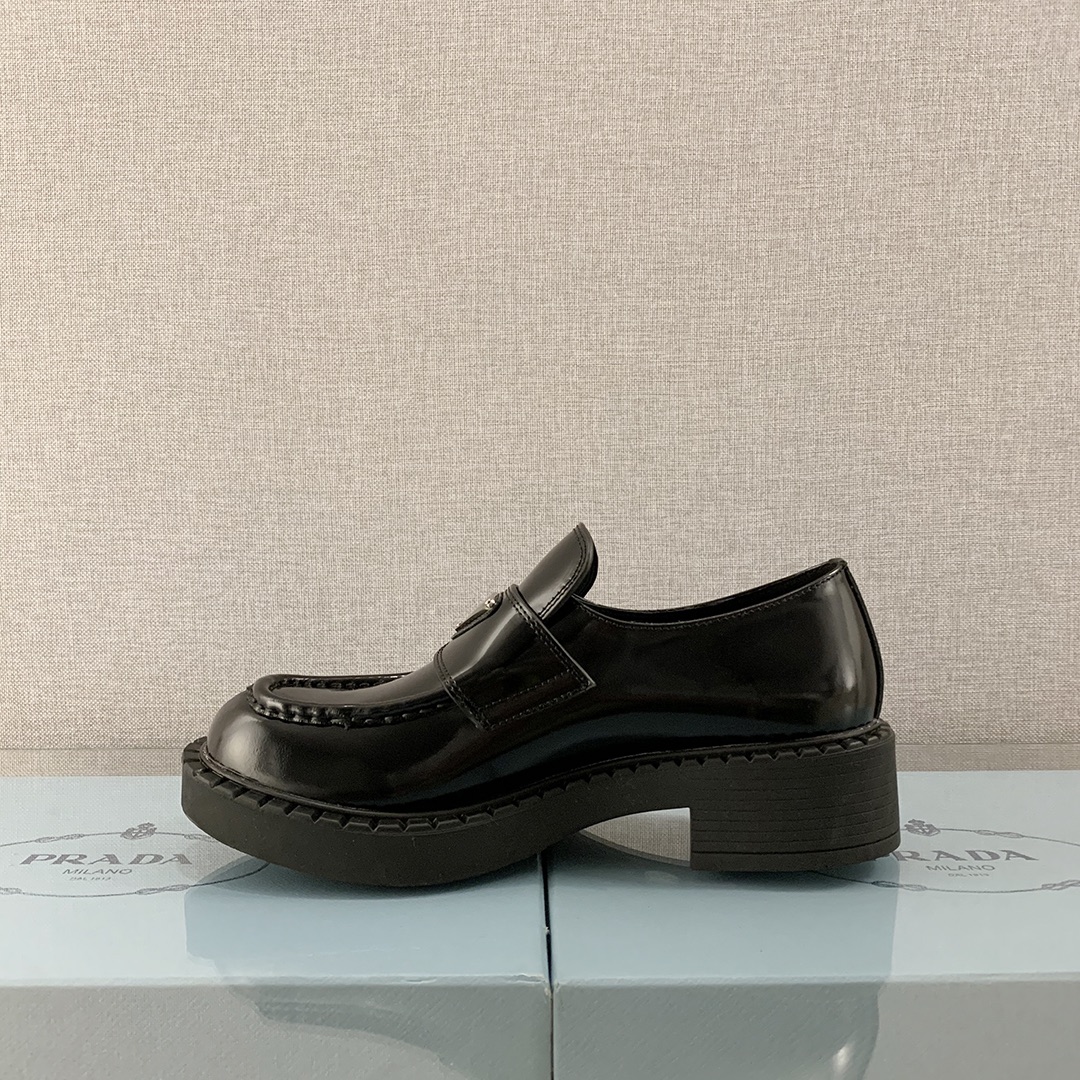 Chocolate Patent Loafers Black For Women 1.9 in/ 5cm 1D246M_JHR_F0002_F ...