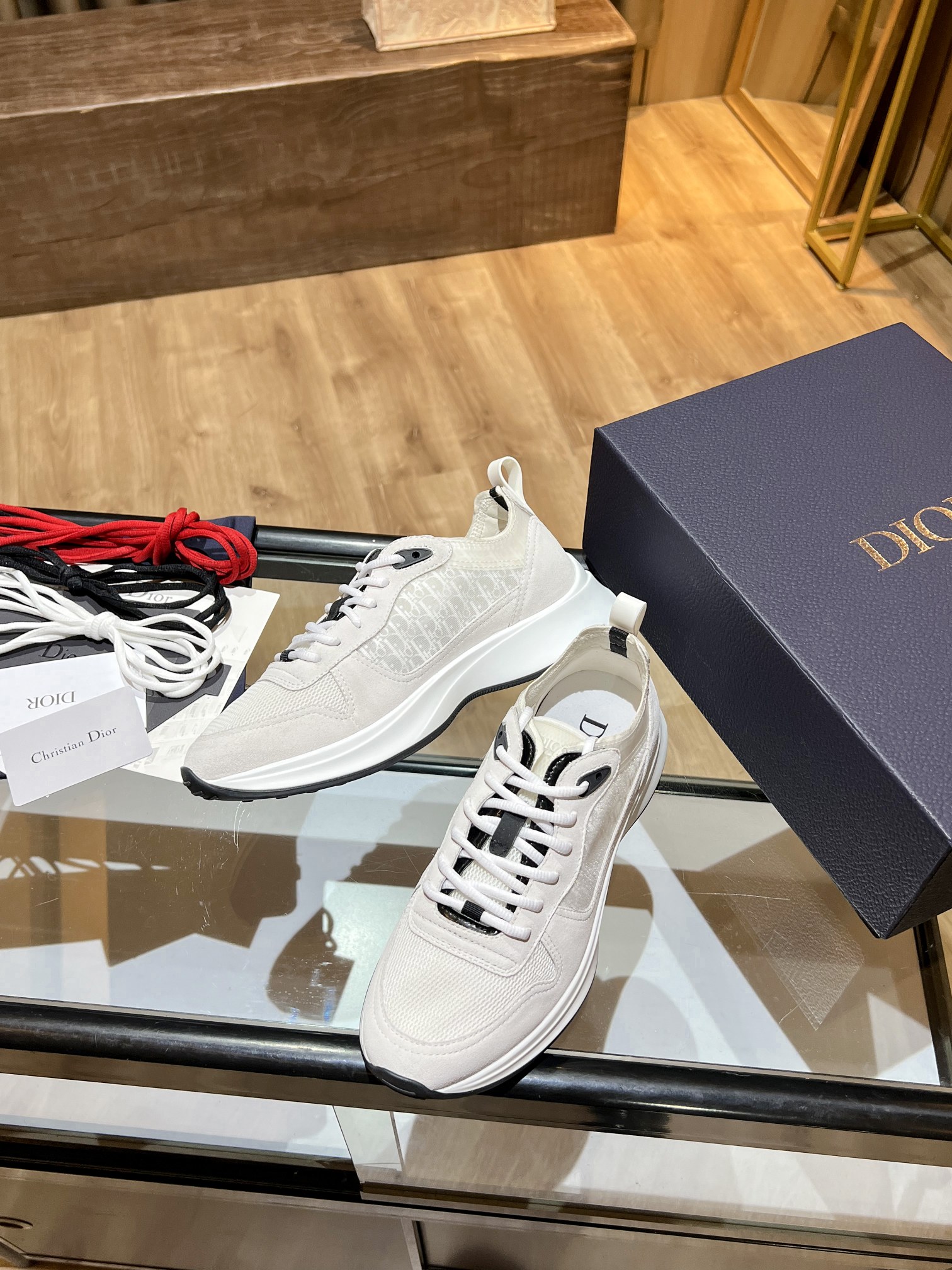 Christian Dior B25 Runner Sneaker White For Men CD