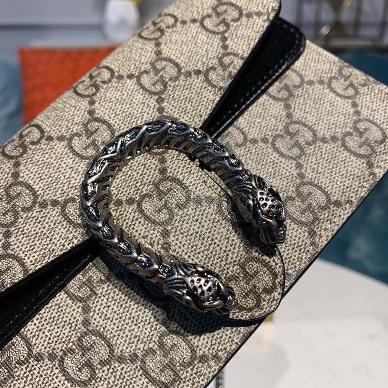 Gucci Dionysus GG Supreme Super Mini Bag Canvas Beige For Women 6.5in ...