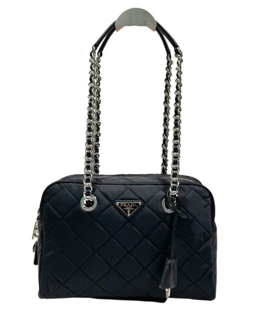Chain 2way Bag Black For Women 11.8 in / 30 cm