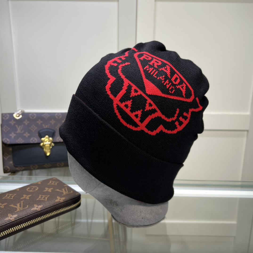 Prada Beanie In Black