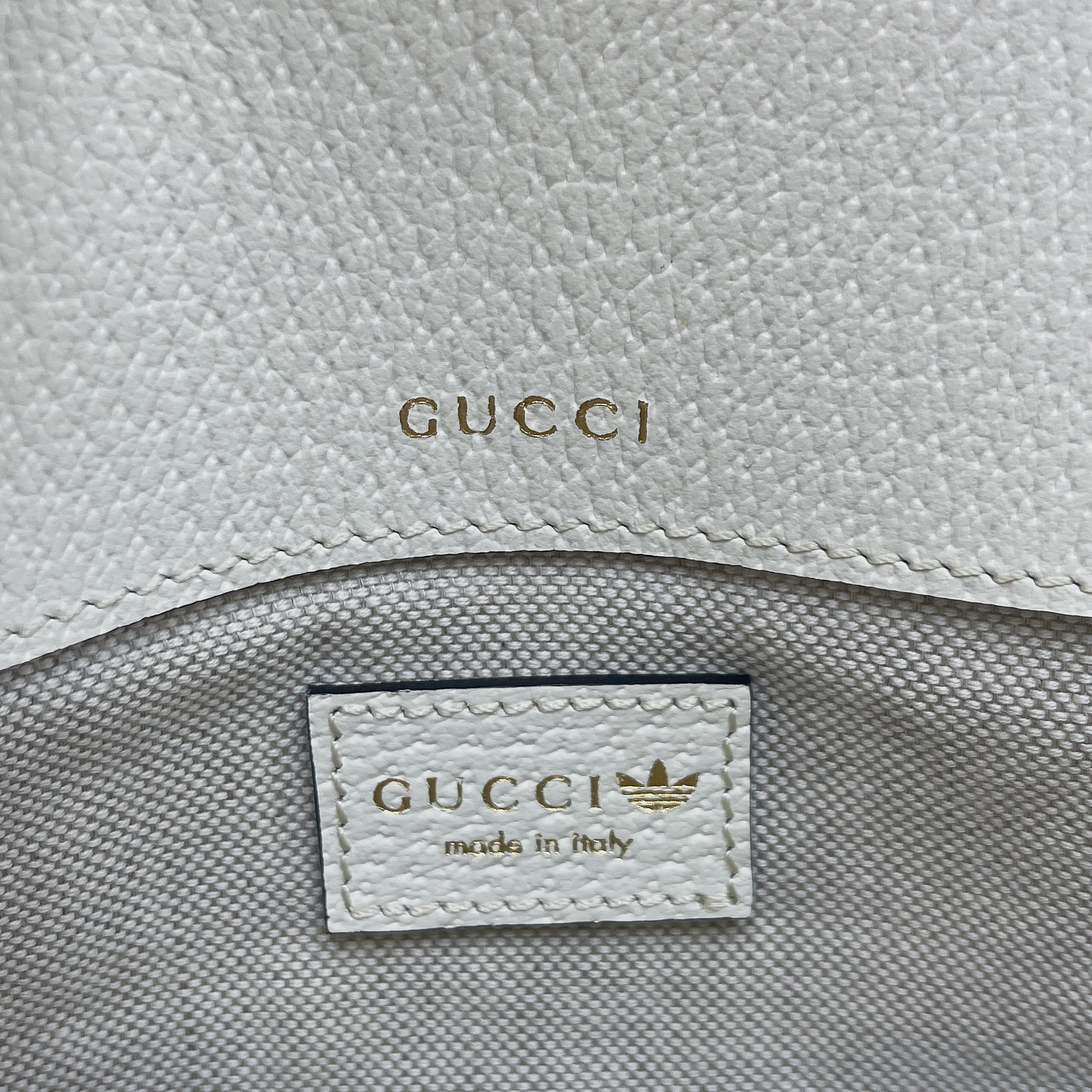 Gucci x Adidas Horsebit 1955 Mini Bag White For Women, Women's Bags 8.1in/21cm GGu00a0658574