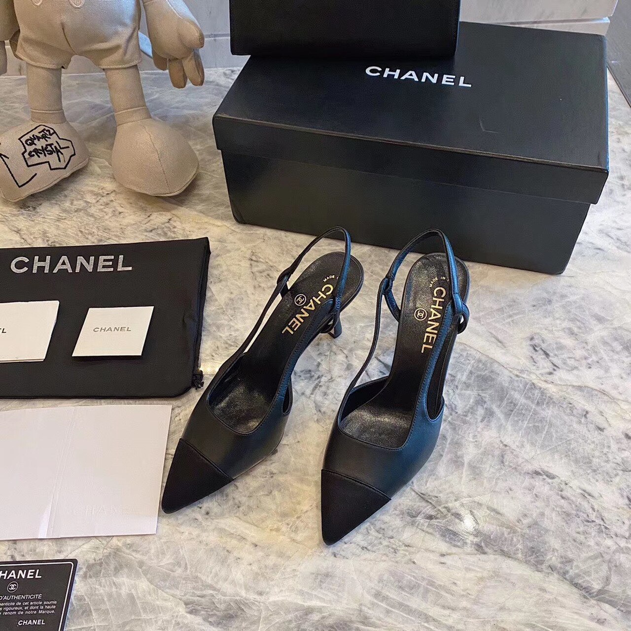 Chanel Slingbacks Black For Women, Women's Shoes 36129