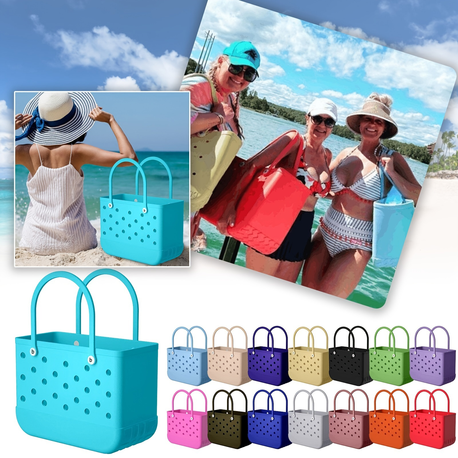  BABY BOGG BAG Small Waterproof Washable Tote for Beach Boat  15x13x5.25 (Pretty as a PERIWINKLE) : Clothing, Shoes & Jewelry