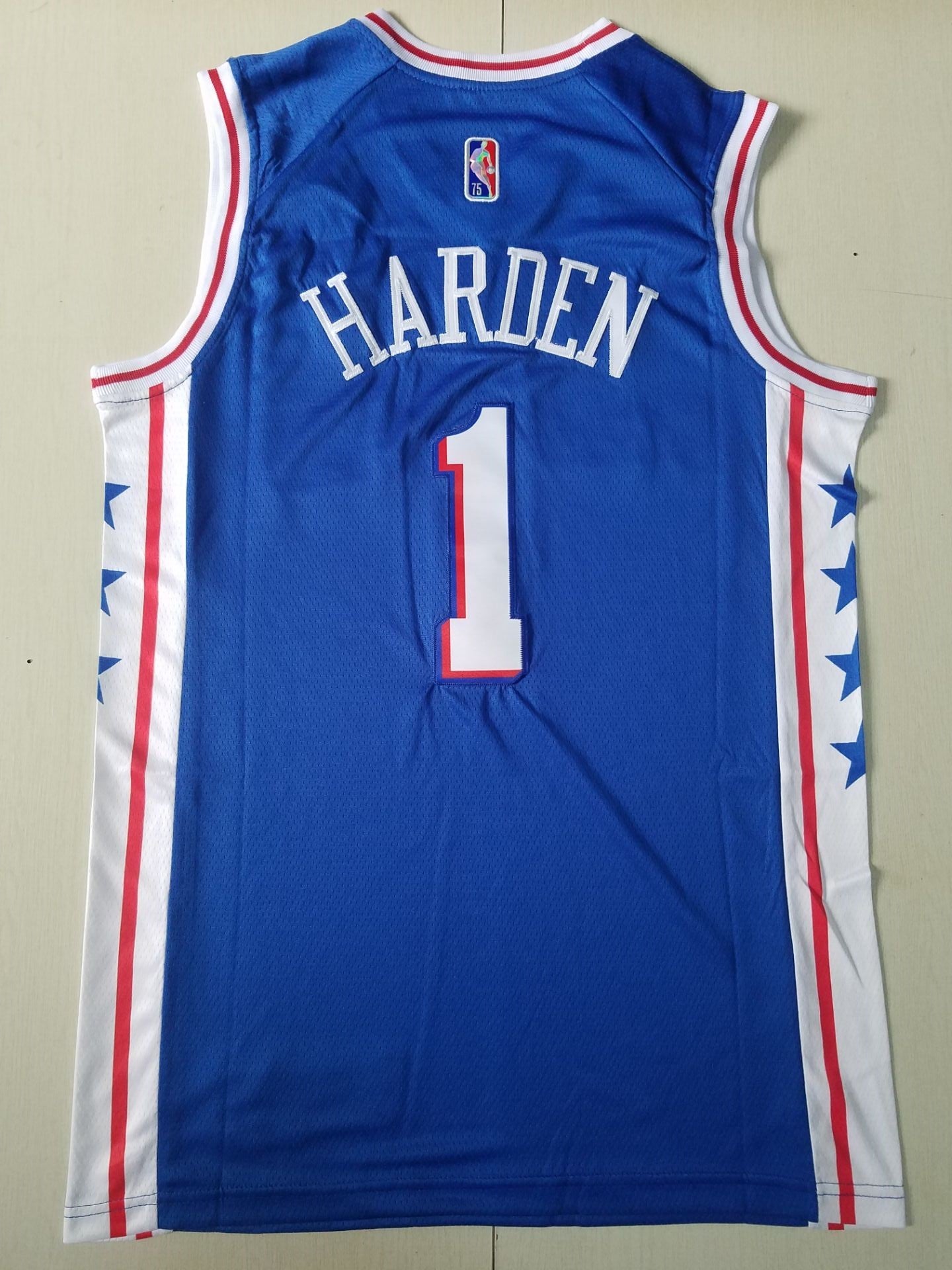 Sports Integrity James Harden Signed Philadelphia 76ers Blue Fanatics Replica Jersey BAS Itp