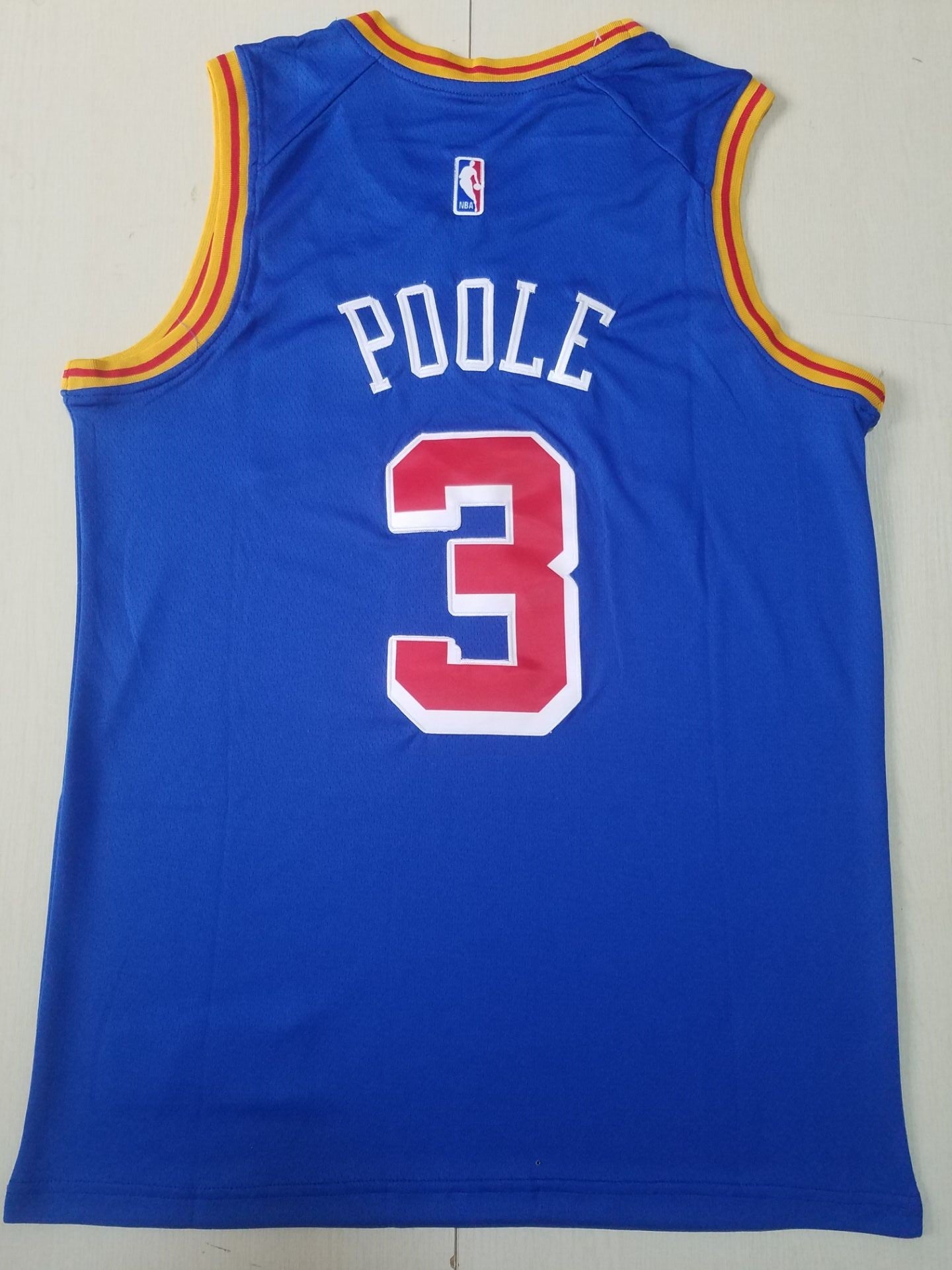 Men's Golden State Warriors Jordan Poole #3 Blue Classic Player Jersey ...