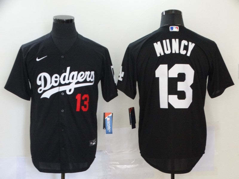 Men's Los Angeles Dodgers Max Muncy #13 Black Stitched Jersey -  jerseymonster