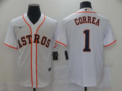 Men's Houston Astros #10 Yuli Gurriel Orange Replica Player Jerseys