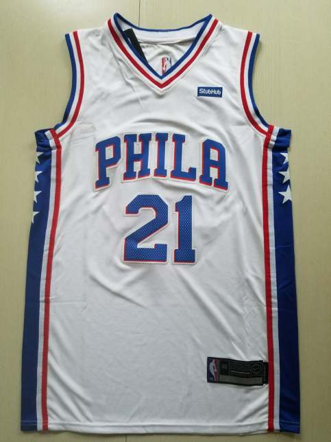 Joel Embiid Black Philadelphia 76ers Nike Game-Used #21 City