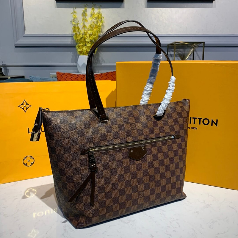 Authentic Louis Vuitton Damier Ebene Iena MM N41013, Luxury, Bags