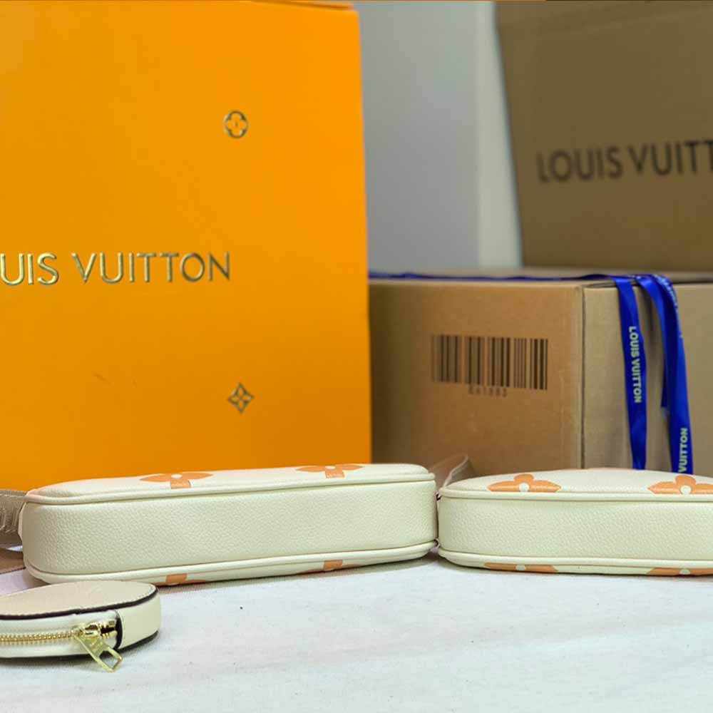 Louis Vuitton MULTI POCHETTE ACCESSOIRES-M44823 PINK/BLUE/Beige