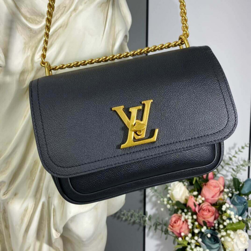 Fake Louis Vuitton Lockme Chain PM Bag In Green Leather M57073 Replica  Wholesale