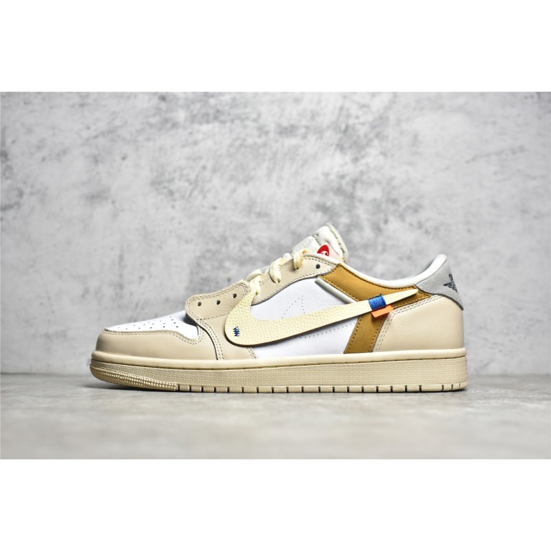 white low top air jordans