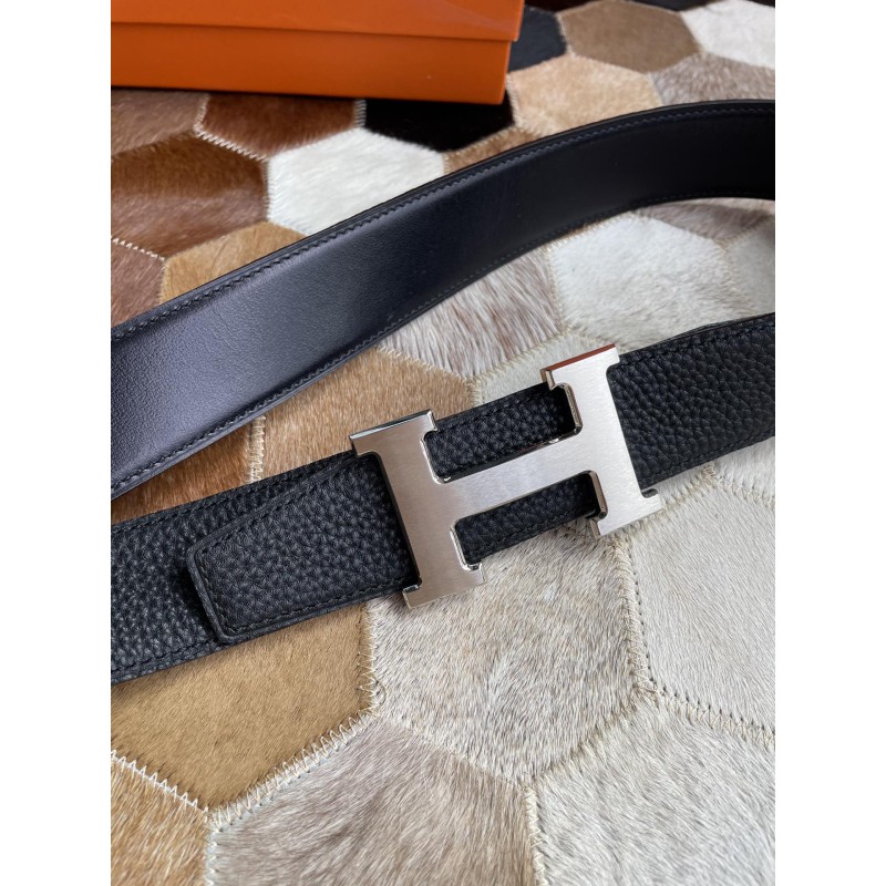Mens Designer Clothes  HERMES Men's Reversible Leather Belt 53