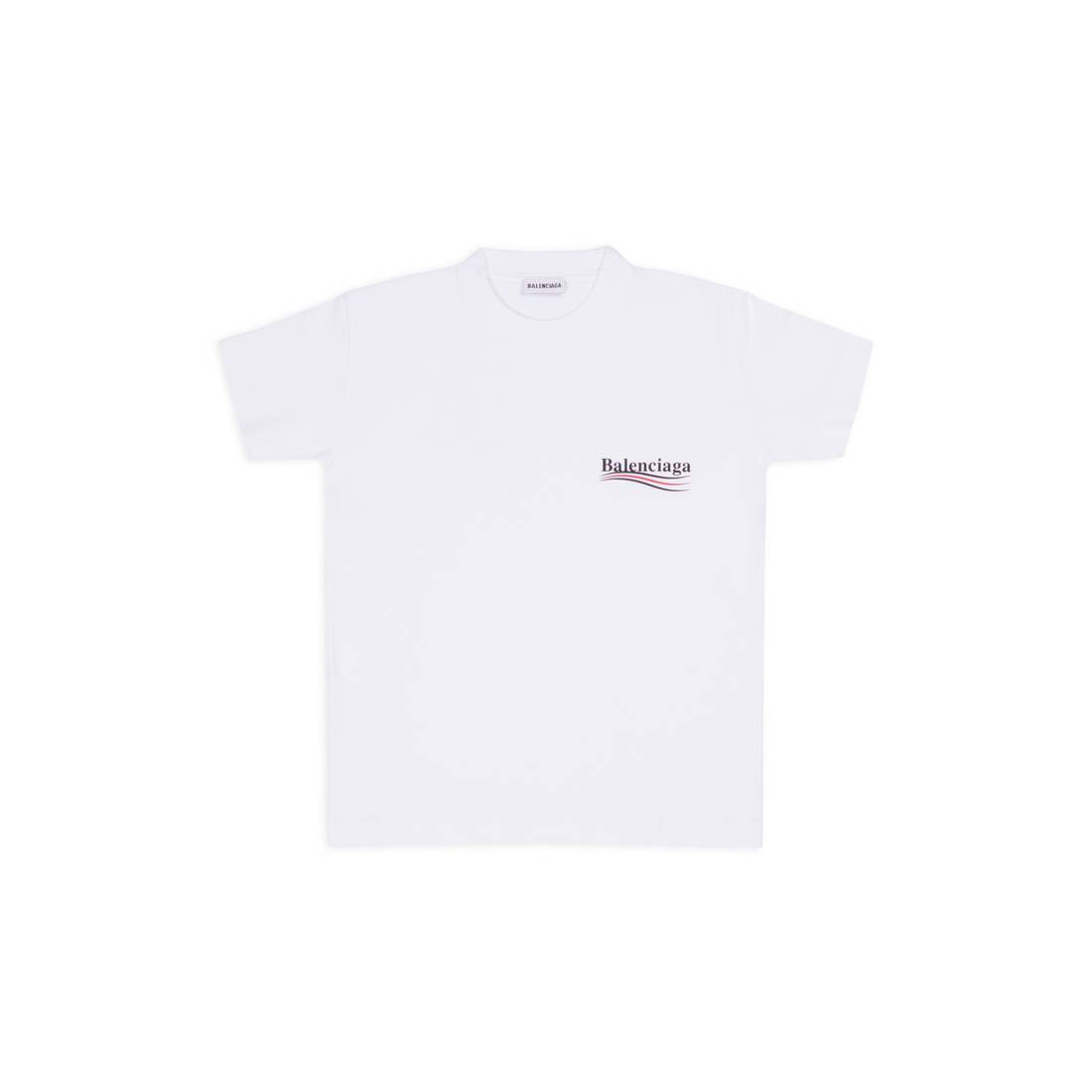 WOMEN'S POLITICAL CAMPAIGN T-SHIRT SMALL FIT IN WHITE