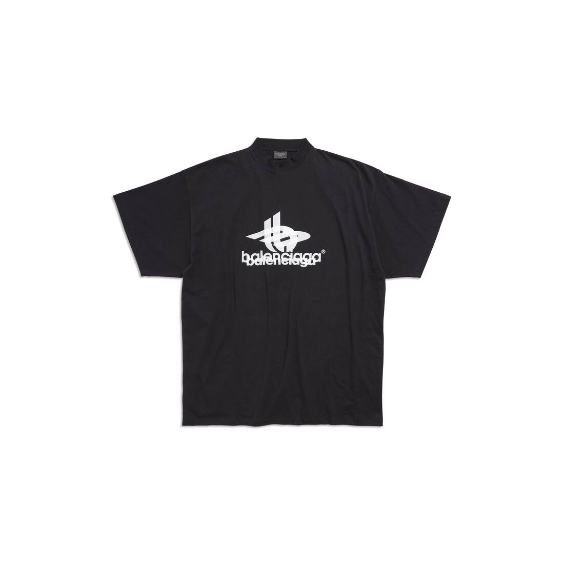 LAYERED SPORTS T-SHIRT OVERSIZED IN BLACK/WHITE