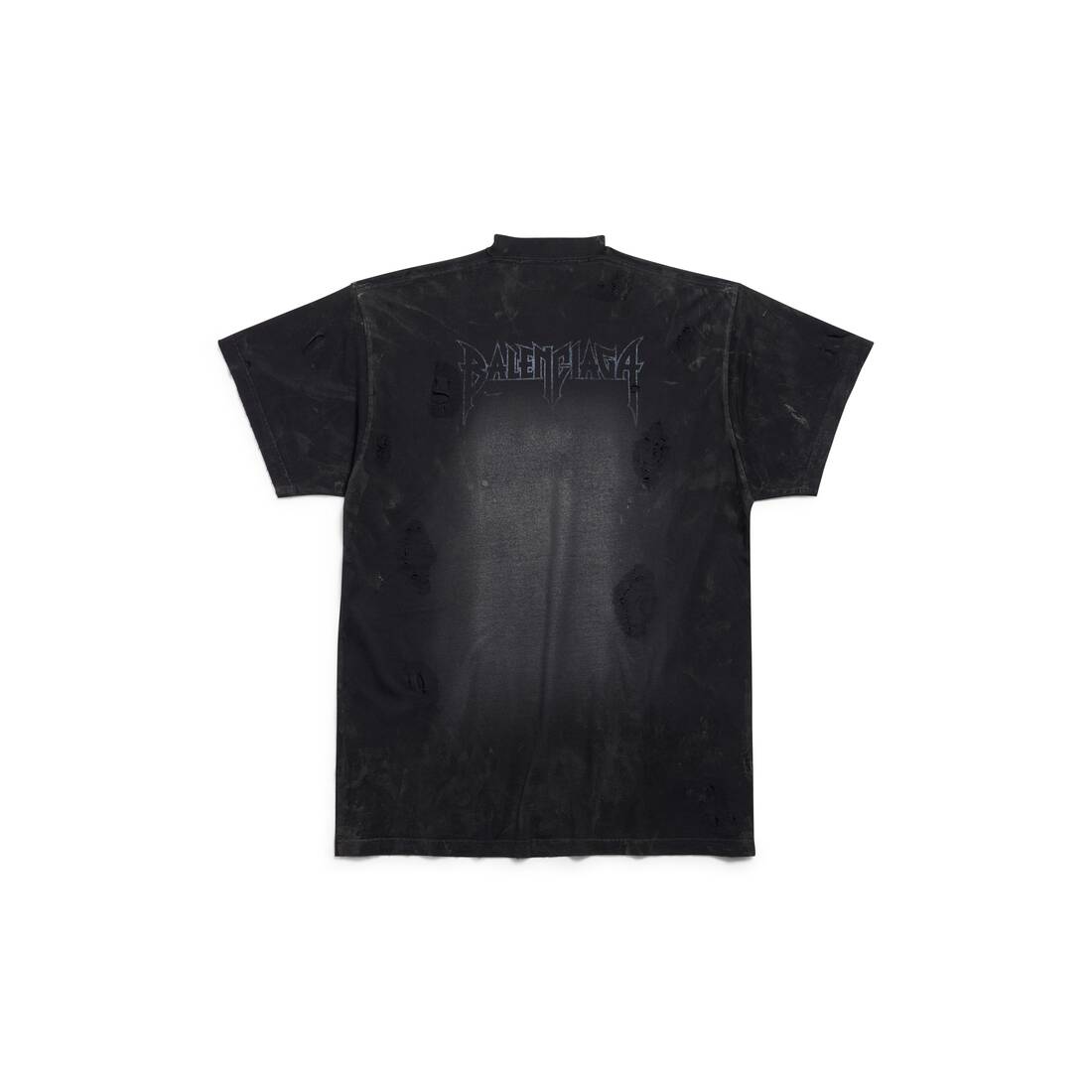 PARIS MOON T-SHIRT OVERSIZED IN BLACK FADED