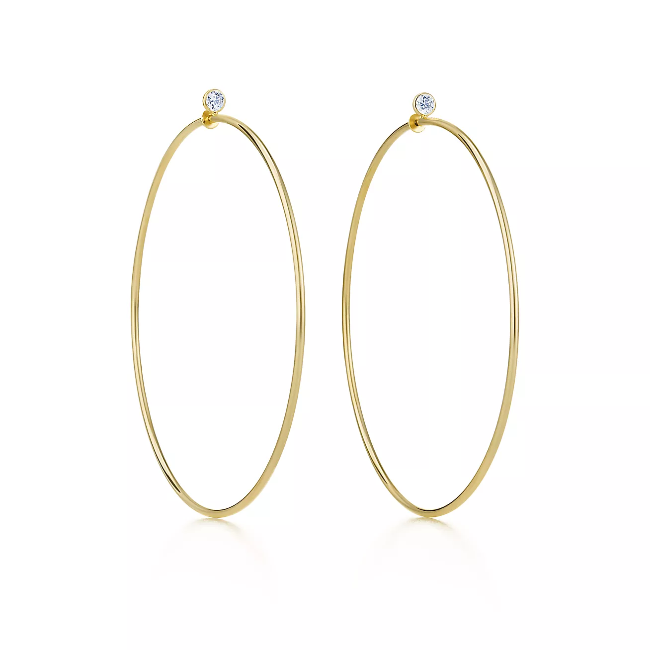 Diamond Hoop Earrings