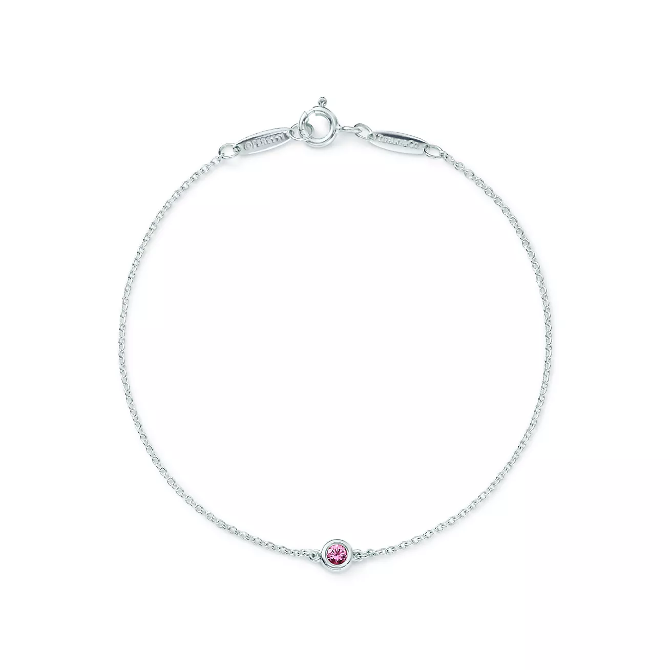 Color by the Yard Pink Sapphire Bracelet in Silver