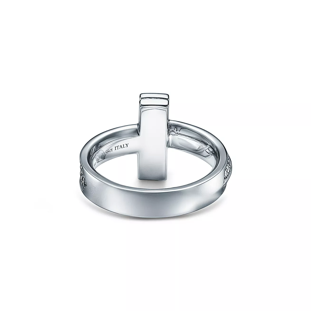 T1 Ring in White Gold with Diamonds