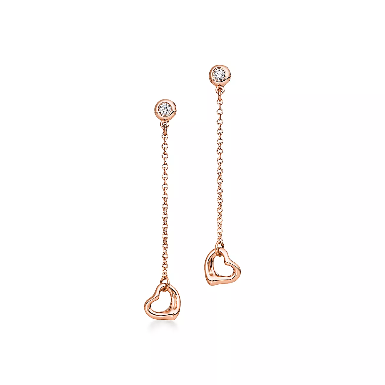 Diamonds by the Yard® Open Heart Earrings