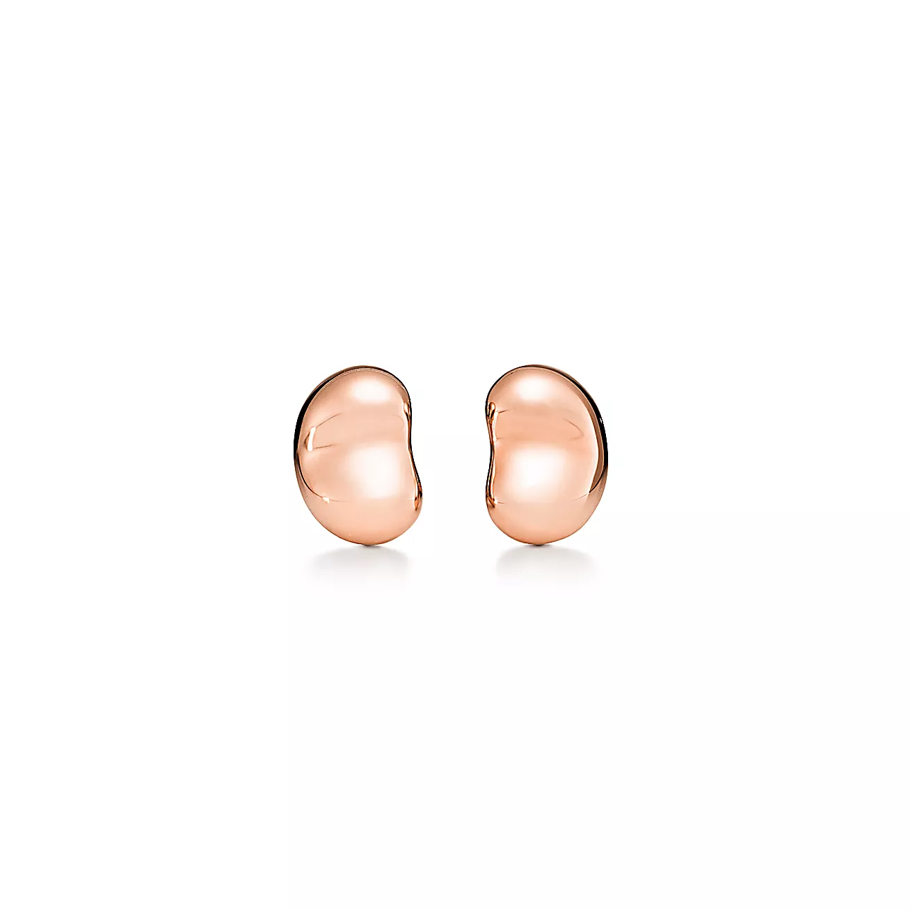 Bean® design Earrings in Rose Gold, 9 mm