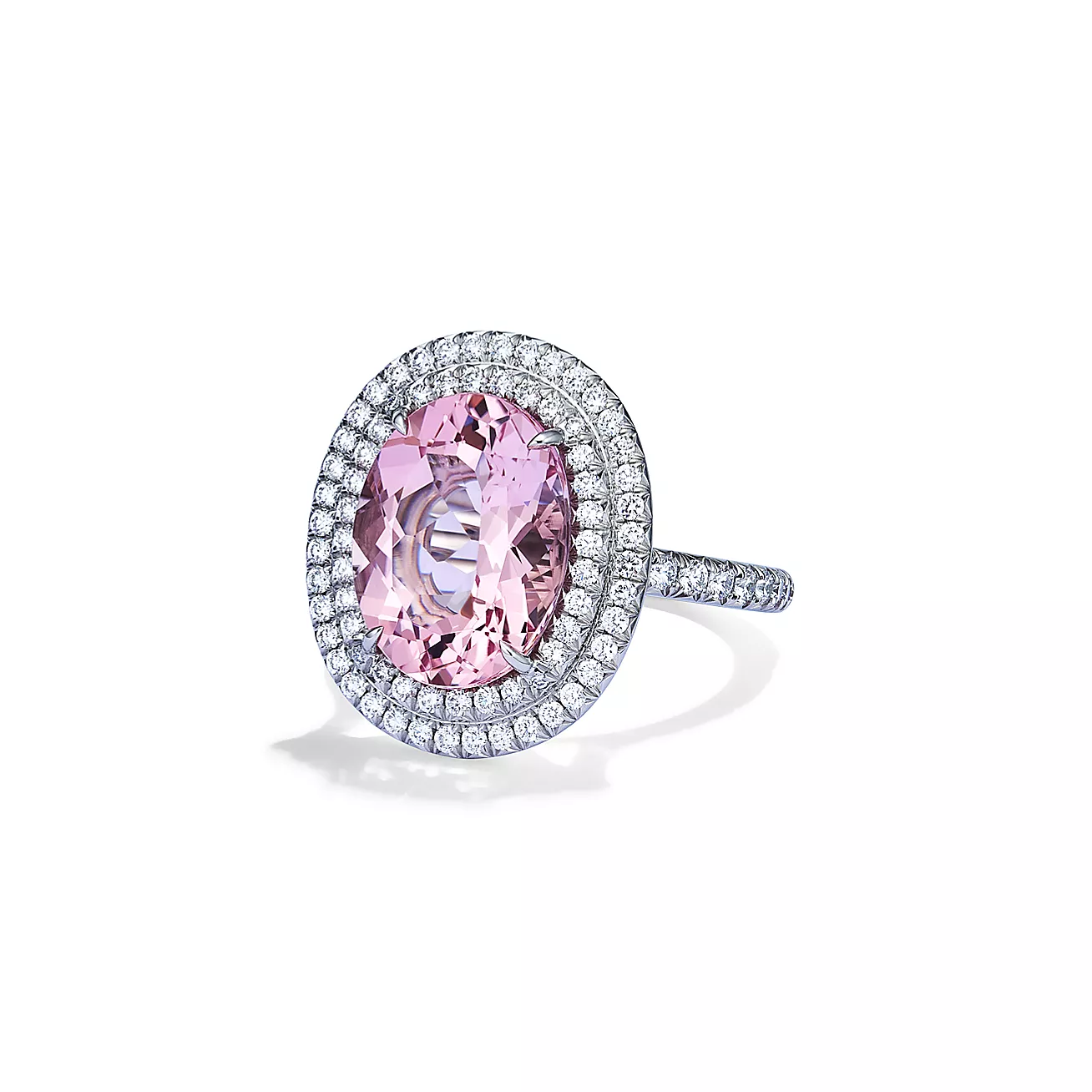 Morganite Ring in Platinum