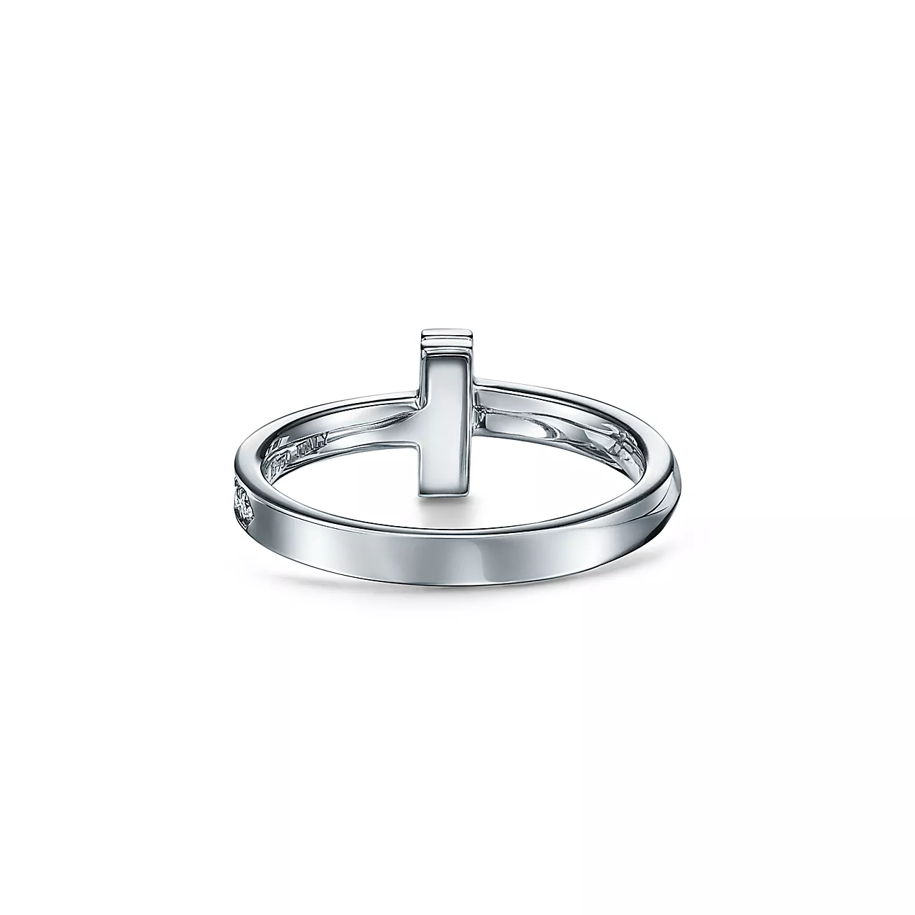 T1 Ring in White Gold with Diamonds