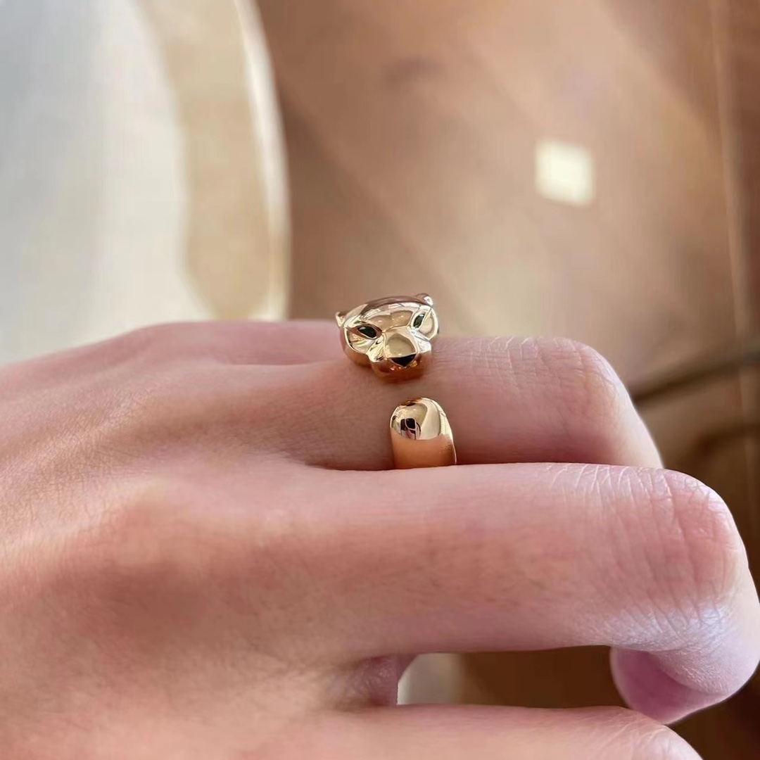 Luxe Affordability Cartier Panther Ring Dupe in Gold