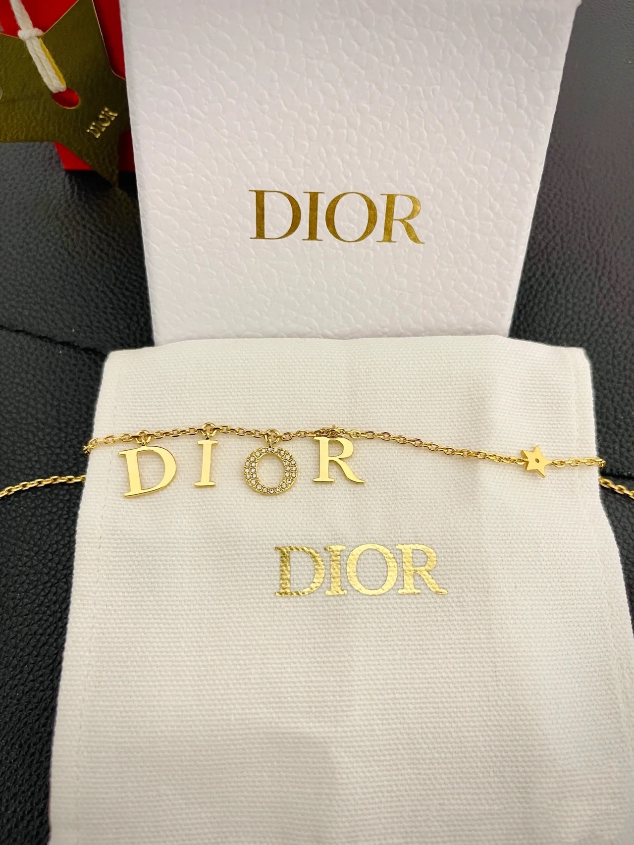 Dior Monogram Necklace with Diamonds