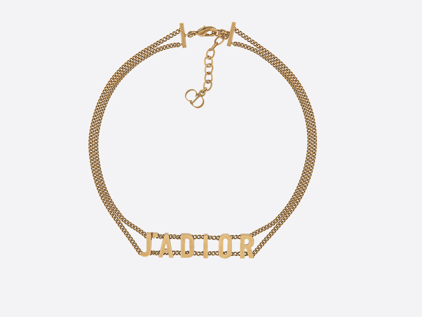 RESERVED - Dior J'adore gold necklace c.1990 - Katheley's