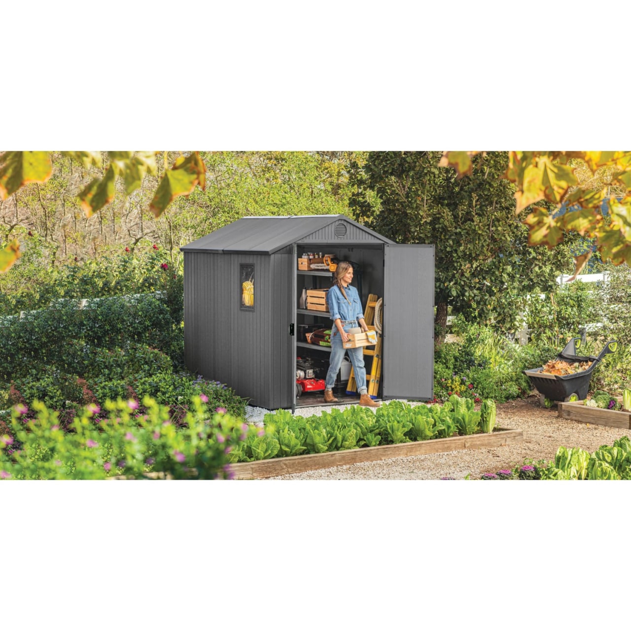 AKeter Darwin 6 x 8ft Garden Shed TESCO