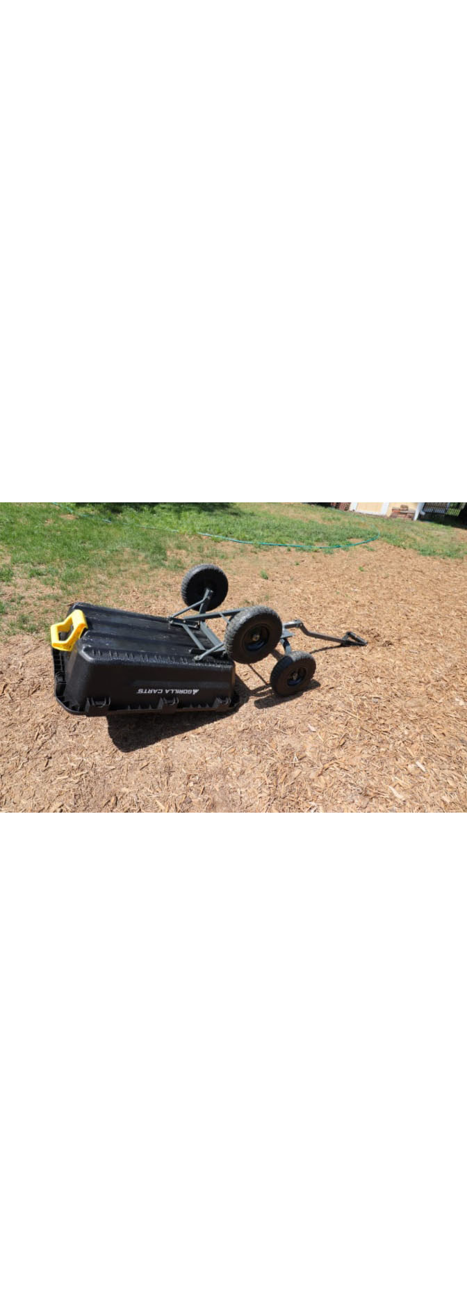 Gorilla Carts 7GCGNF 7 cu ft heavy duty polyethylene garden tipper