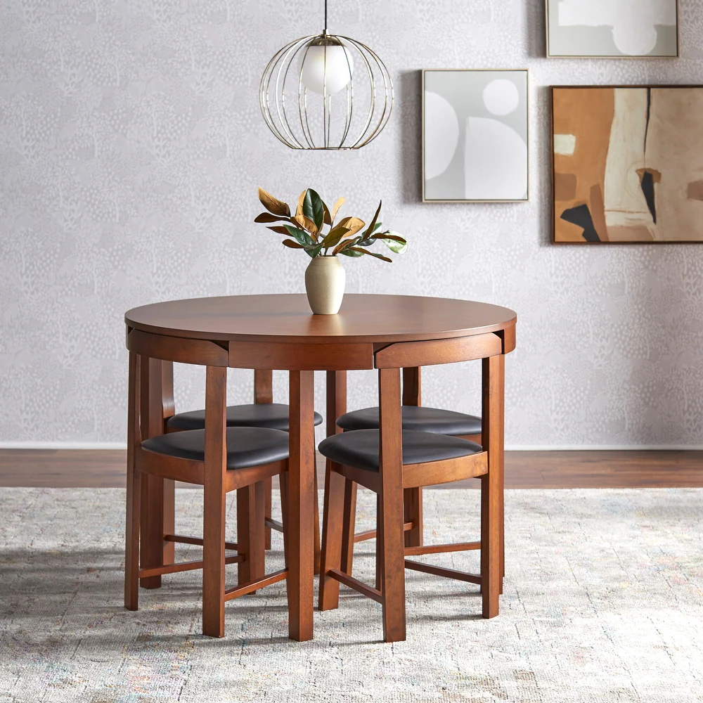 Harrisburg Tobey 5piece Compact Round Dining Set Super Discount