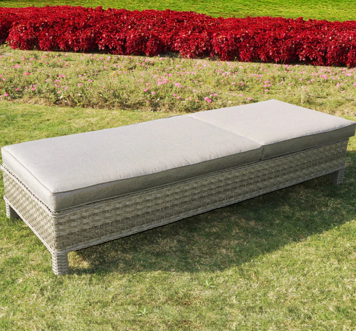 Bali Sun Lounger & Table (Grey) TESCO