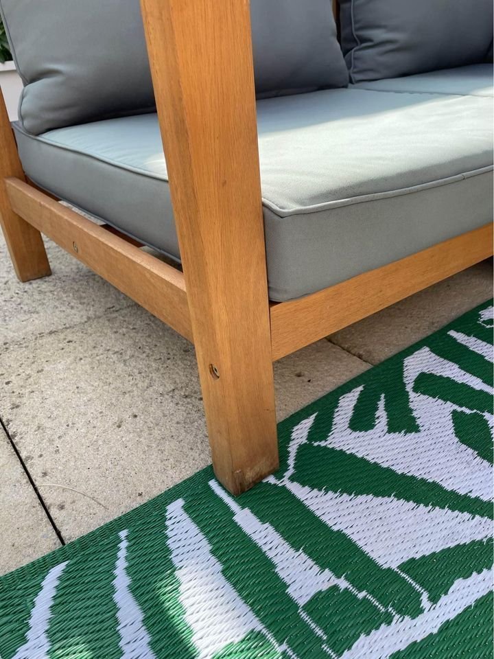 Garden corner sofa, coffee table & furniture cover TESCO