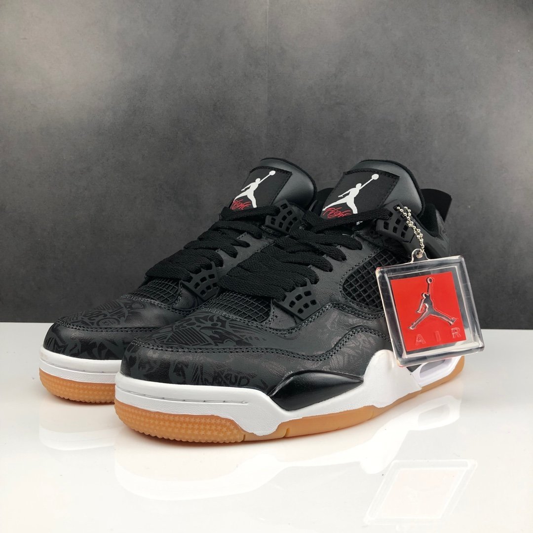 Jordan 4 Retro Laser Black Gum