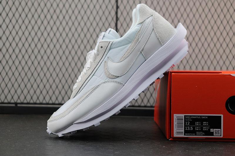 sacai nike ld waffle white nylon