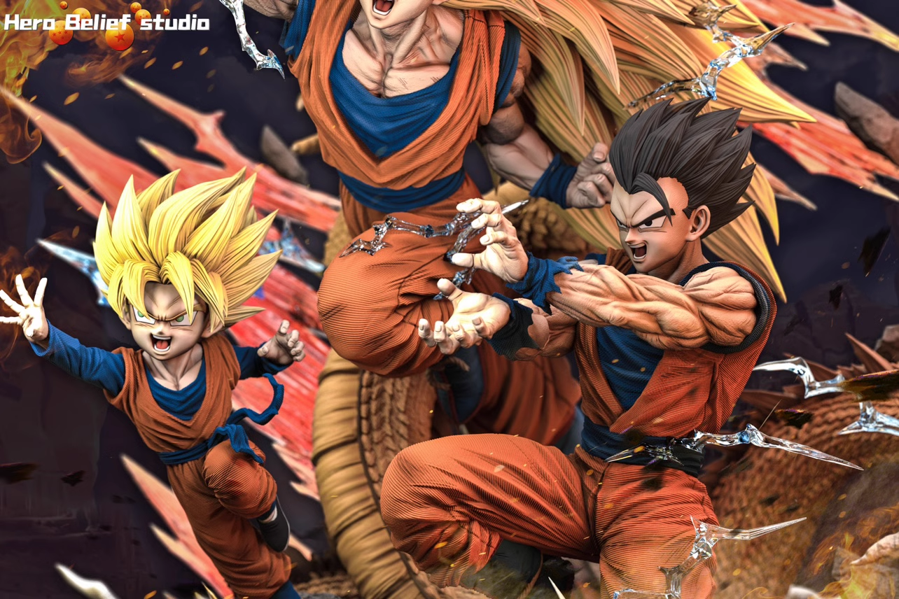 In stock】1/6 Scale Gathering of Saiyan Son Goku-Dragon Ball-Hero Belief  Studio - weareanimecollectors