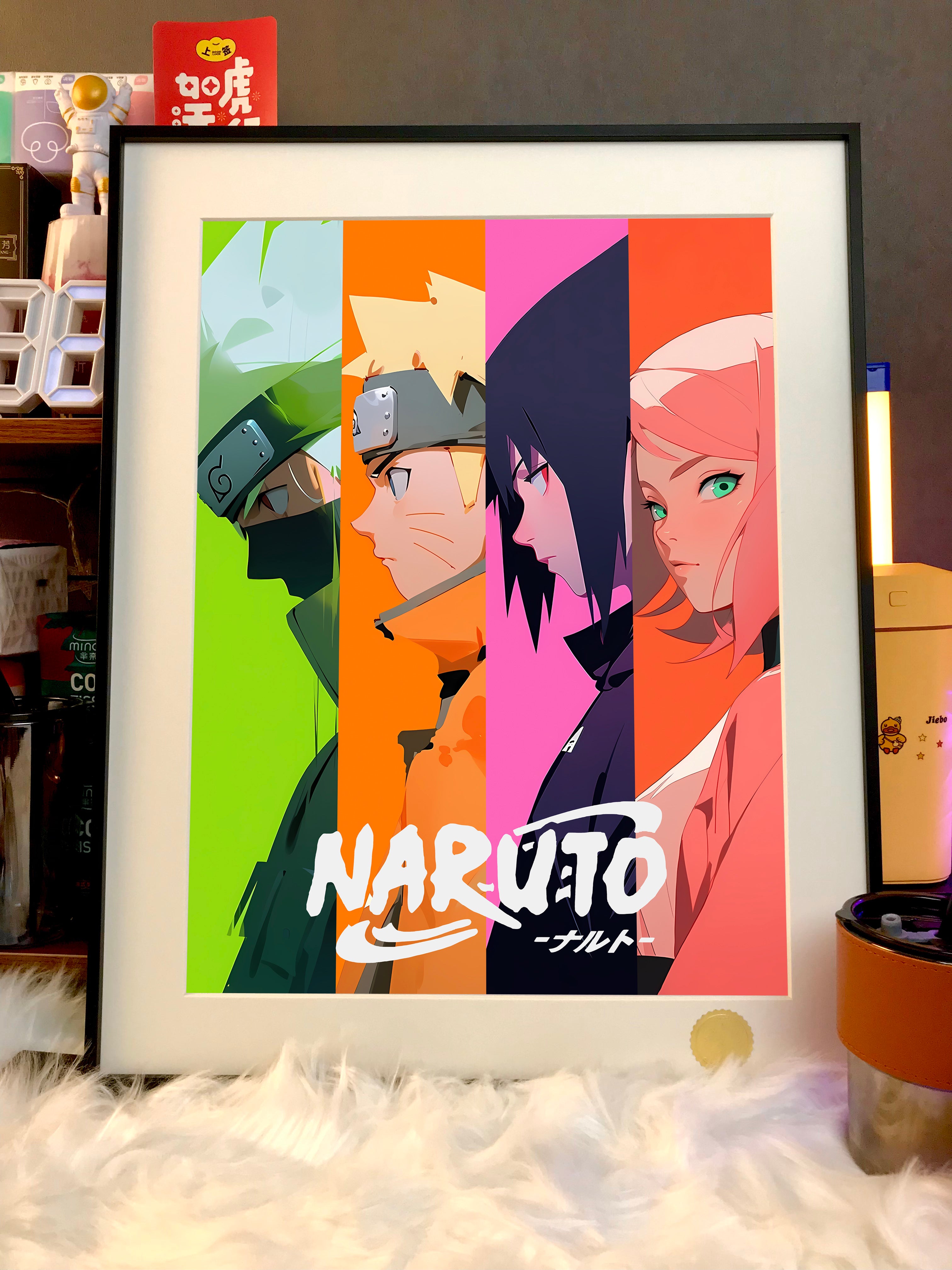 Wall Art Print Kakashi, Naruto, Sasuke, Sakura WPAP, Gifts & Merchandise