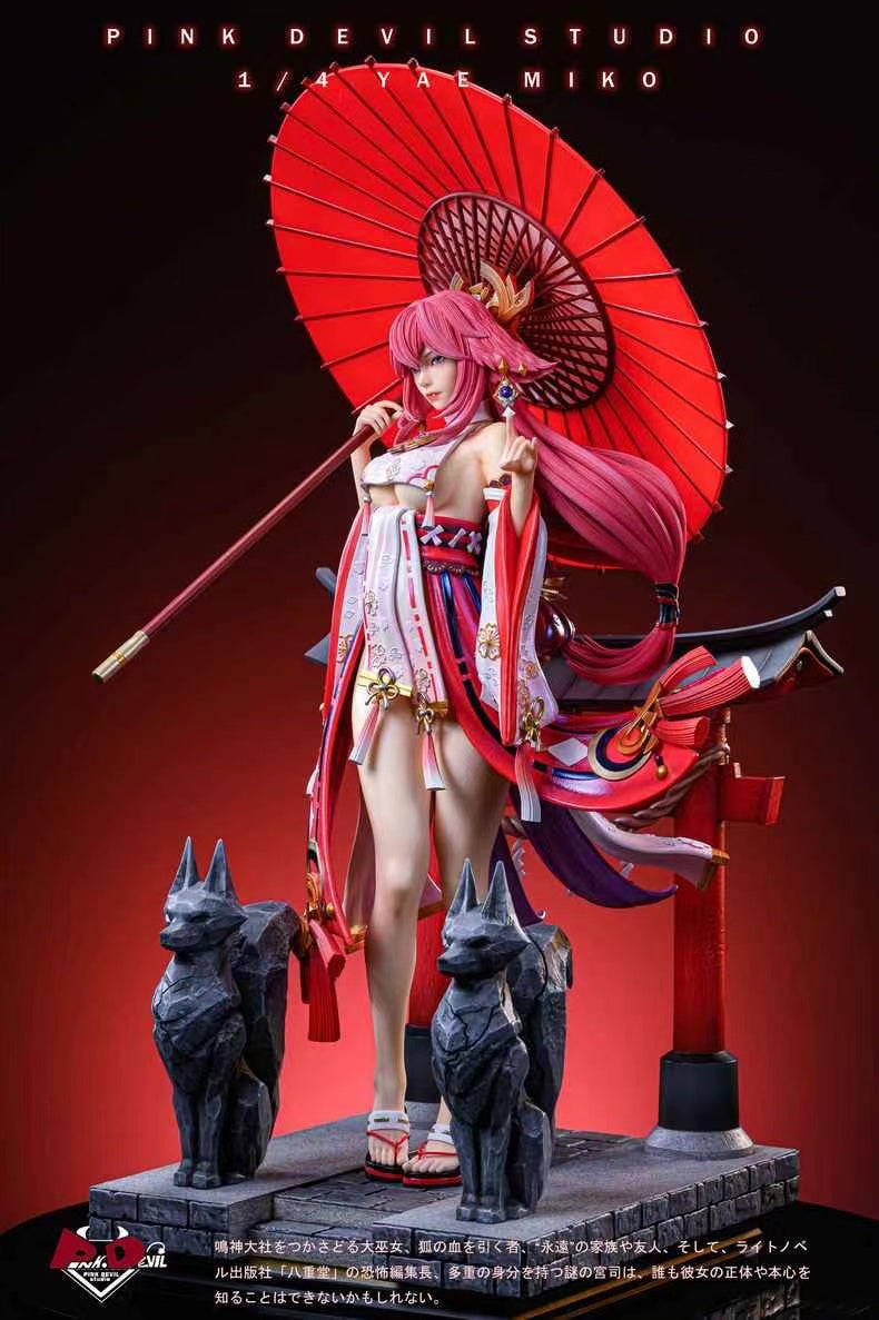 Pre-sale】1/4 Scale Yae Miko-Genshin Impact-Pink Devil Studio -  weareanimecollectors