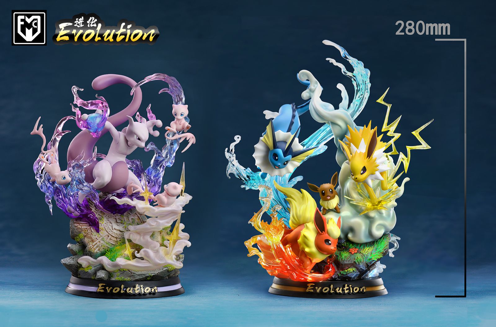 Pokemon Quest Eevee Figurine, Pokemon Figurine, Off brand Pokemon Vaporeon  Keychain - Bodnarus Auctioneering