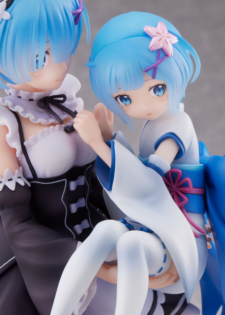 SEGA S-Fire: Re:Zero - Starting Life in Another World - Rem & Childhood Rem  1/7 Scale PVC Figure