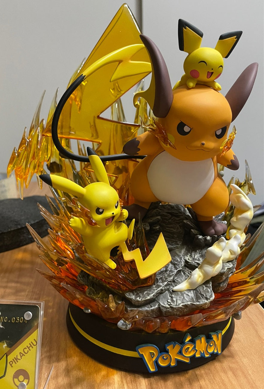 Pikachu make sculpture - Pokemon Resin Statue - Newbra Studios [In