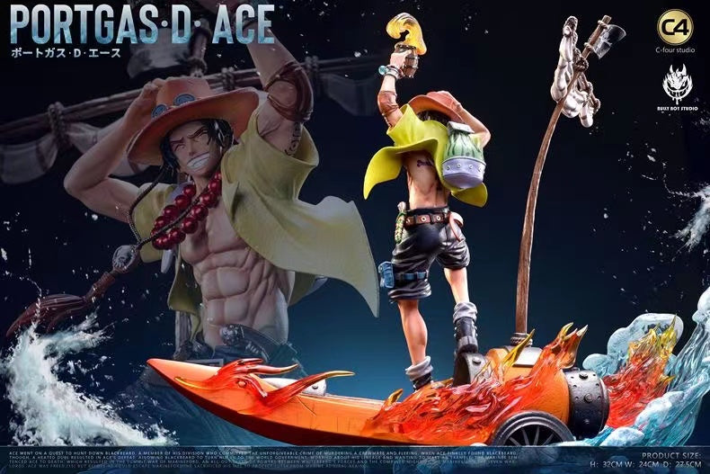 In stock】POP Scale Ace-One Piece-BBS & C4 Studios