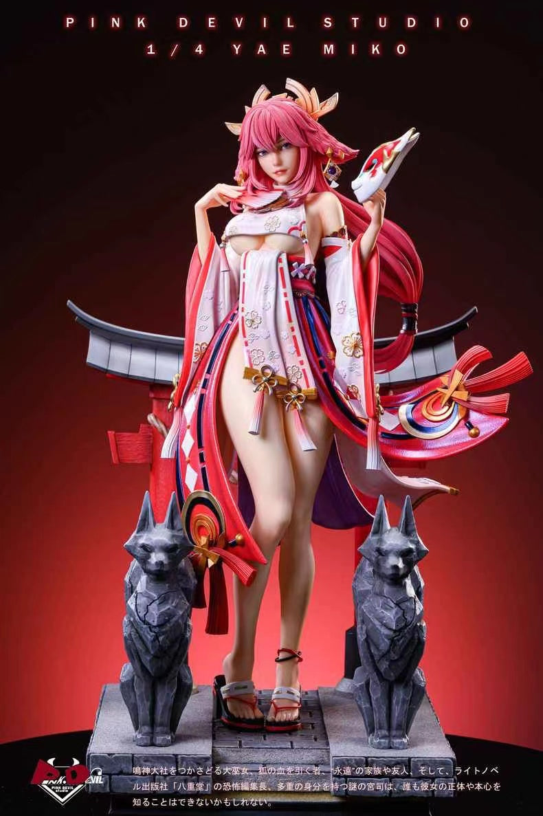 Pre-sale】1/4 Scale Yae Miko-Genshin Impact-Pink Devil Studio -  weareanimecollectors