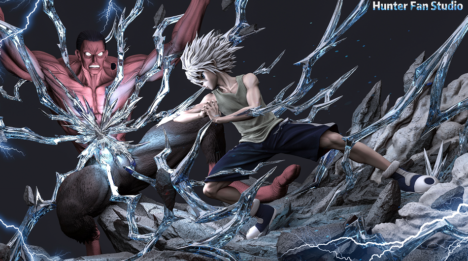 In stock】1/6 Scale Killua Zoldyck VS Youpi-Hunter x Hunter-Hunter