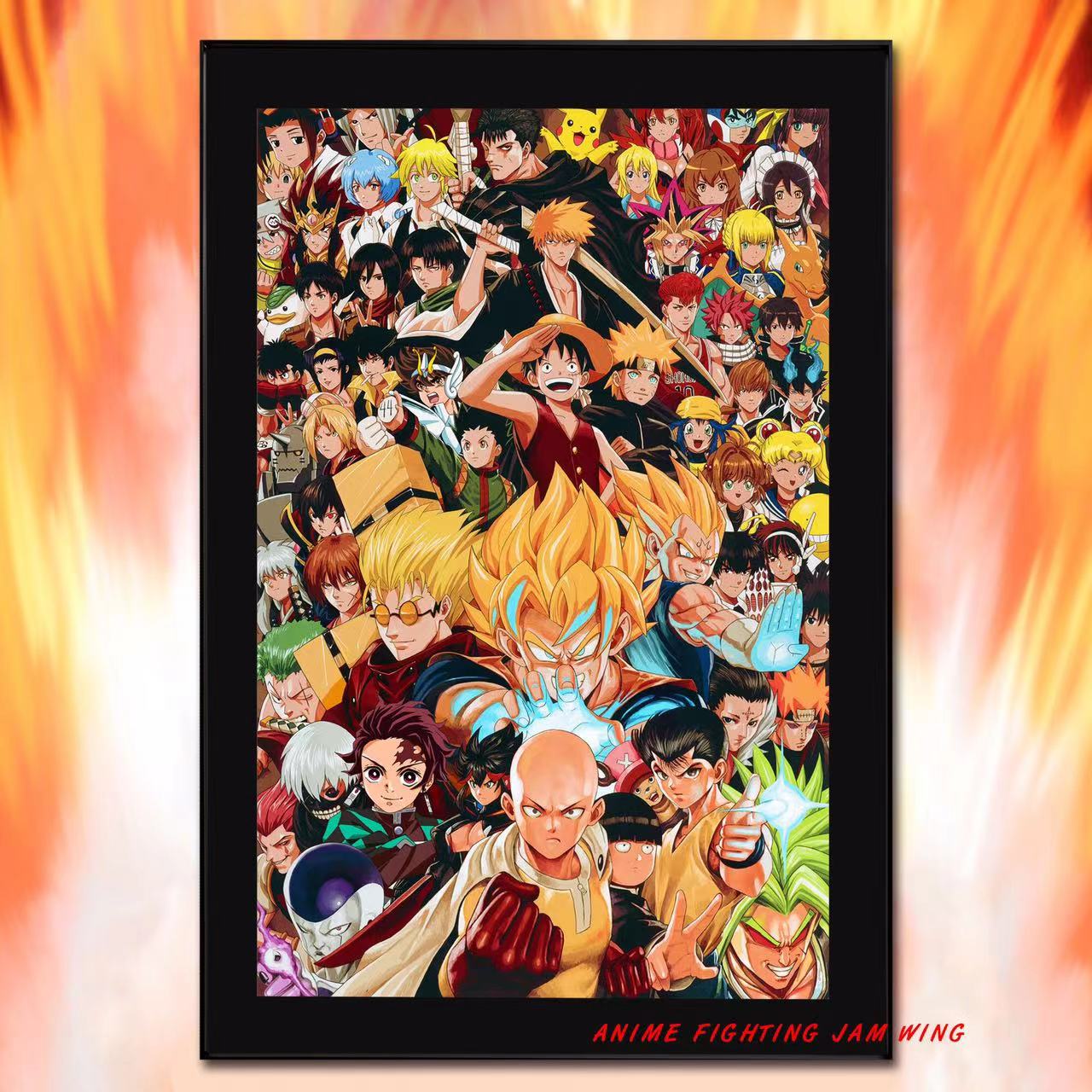 Anime Fight Art Prints for Sale